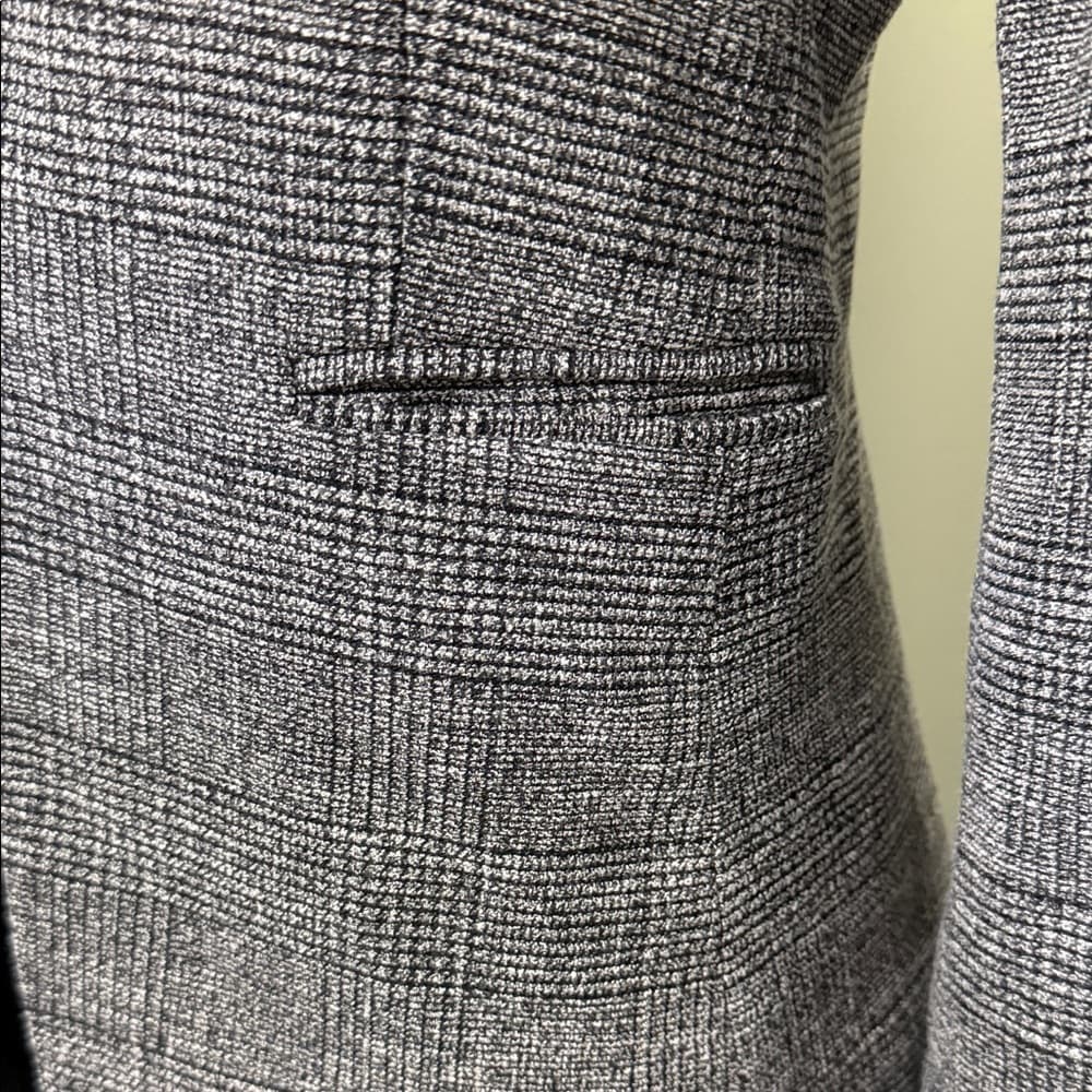 H&M Classic Black and Gray Blazer - Thumbnail 7
