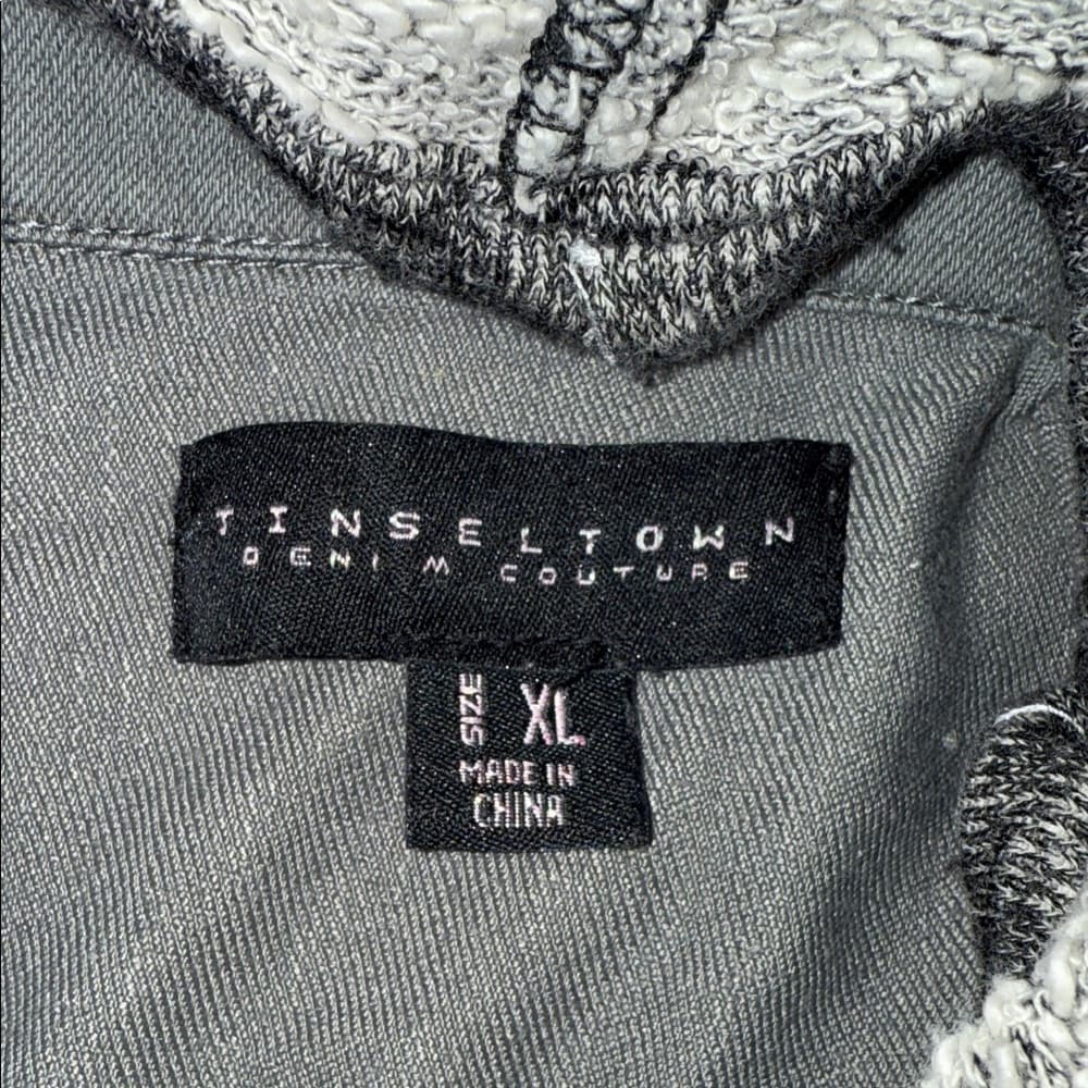 Tinseltown Gray and Black Utility Jacket - Size XL - Thumbnail 4