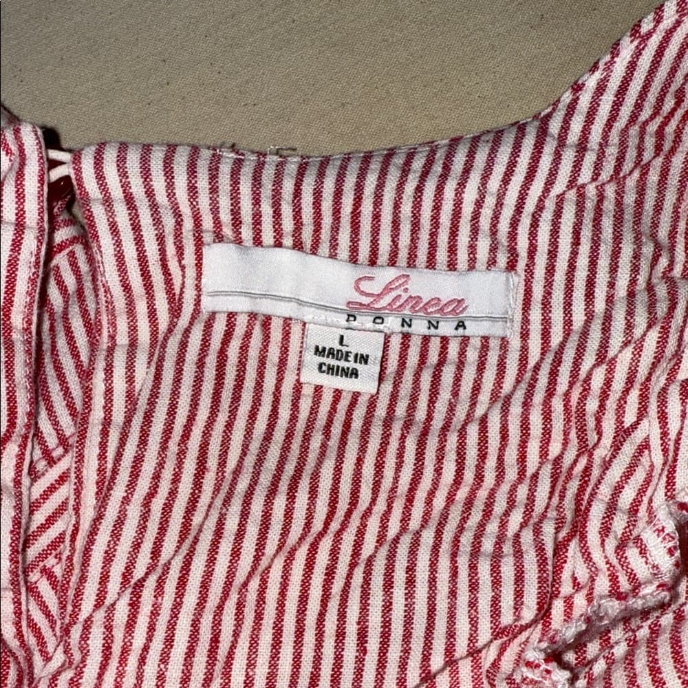 Elegant Striped Women's Matching Set - Size Large - Thumbnail 9