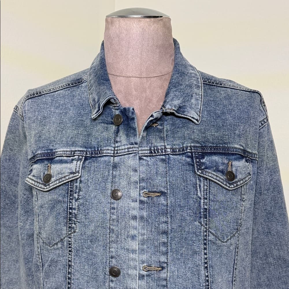 Men's Blue Denim Jacket - Thumbnail 2