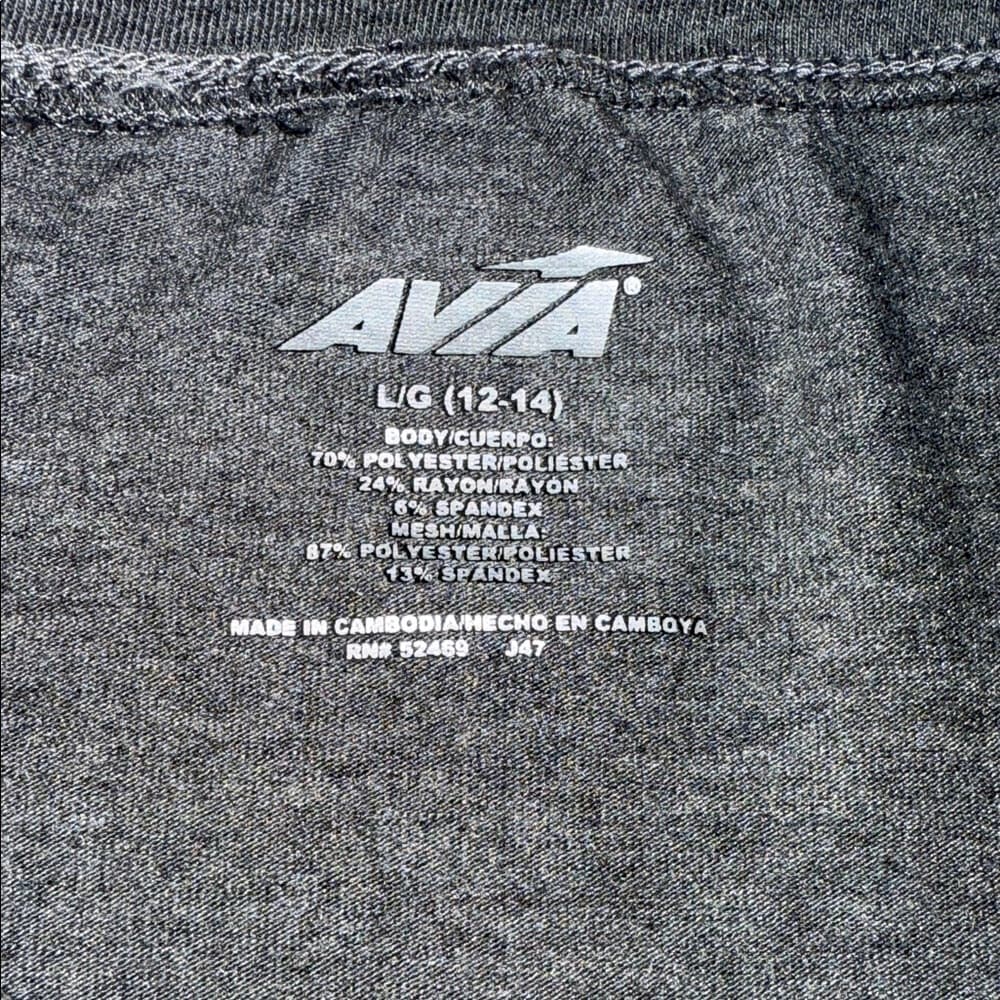 Avia Charcoal and Black Short Sleeve Tee - Thumbnail 5