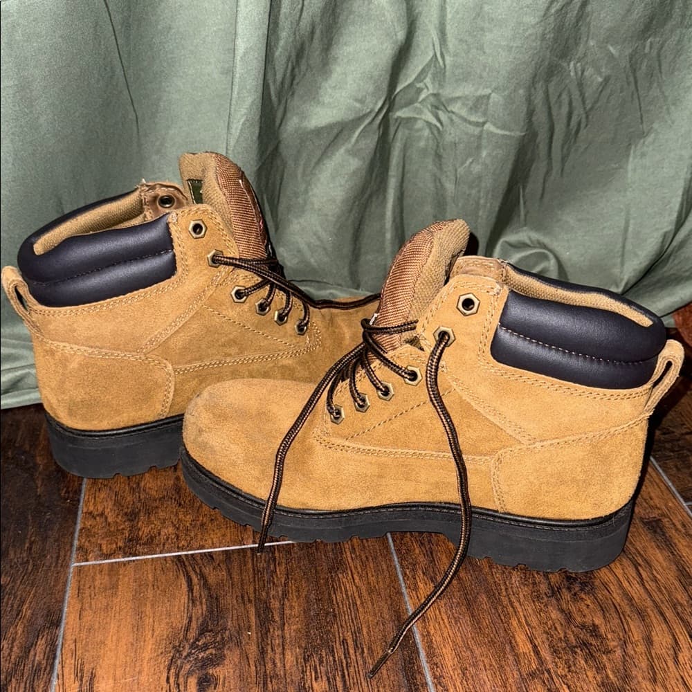 Men's Brahma Waterproof Steel Toe Suede Brown Boots - Thumbnail 4