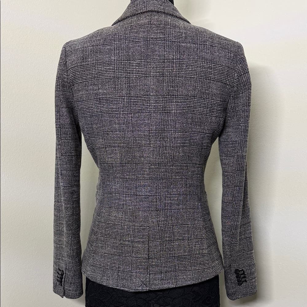 H&M Classic Black and Gray Blazer - Thumbnail 3