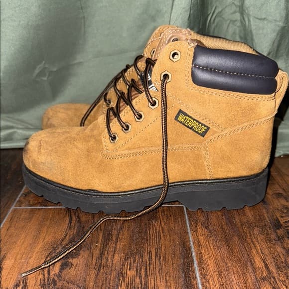 Men's Brahma Waterproof Steel Toe Suede Brown Boots - Thumbnail 13