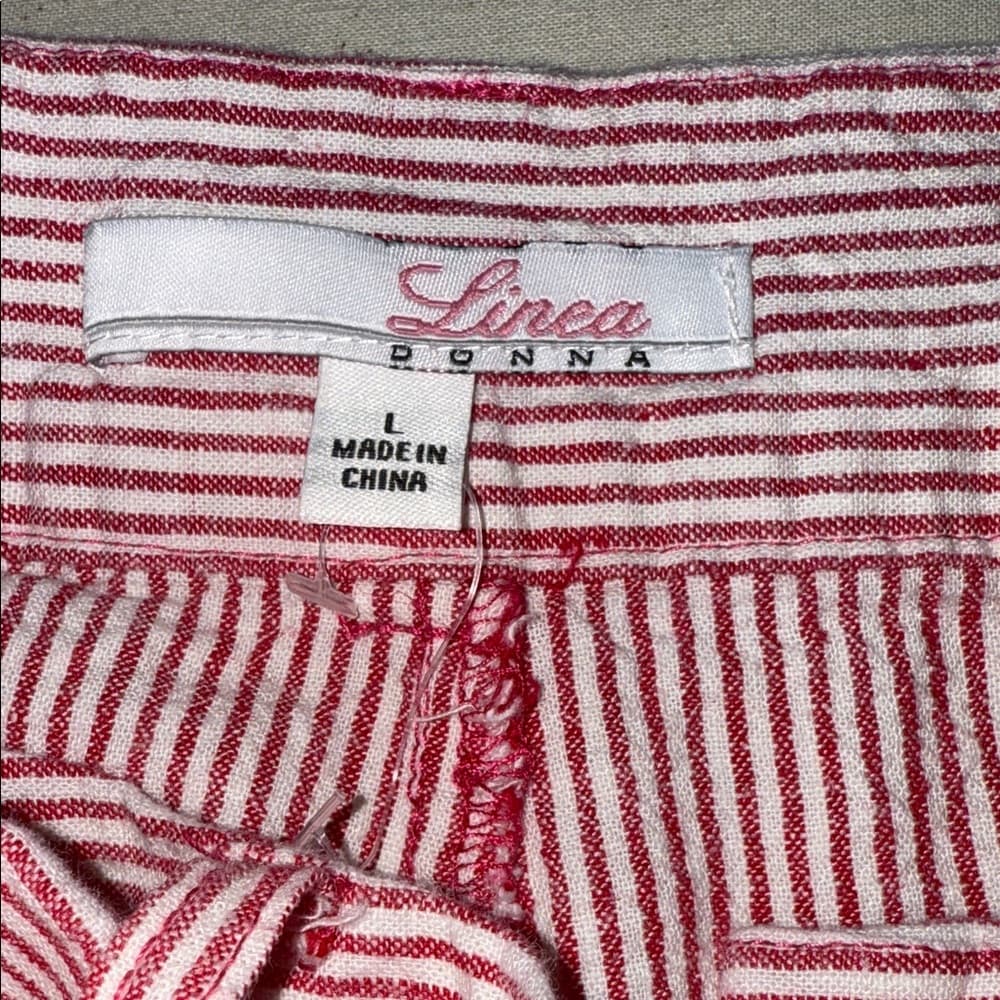 Elegant Striped Women's Matching Set - Size Large - Thumbnail 8