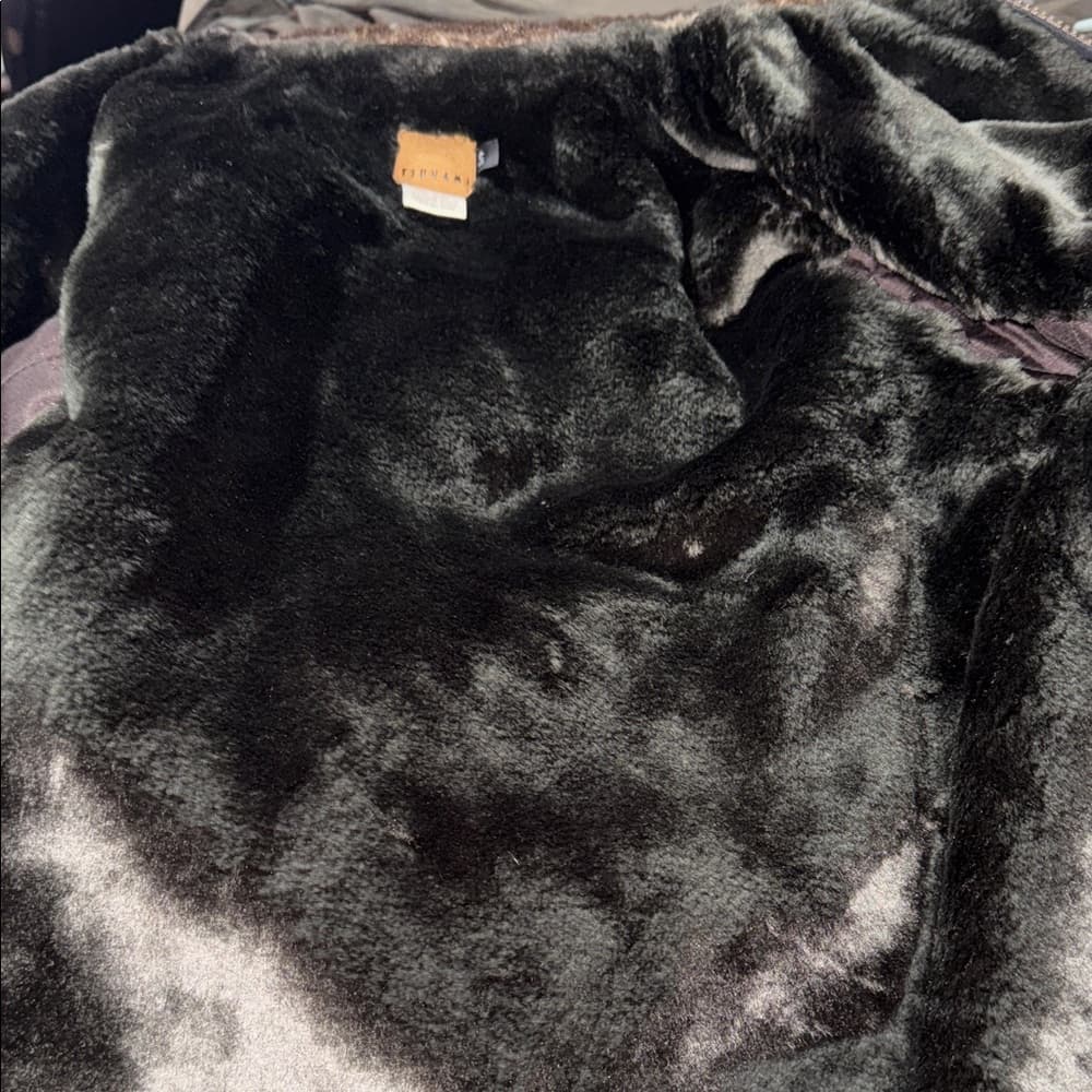 Women's Gray Tweed Jacket with Faux Fur Trim - Thumbnail 8