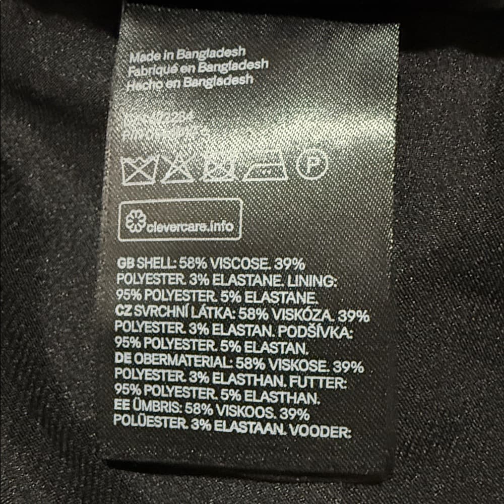 H&M Classic Black and Gray Blazer - Thumbnail 10