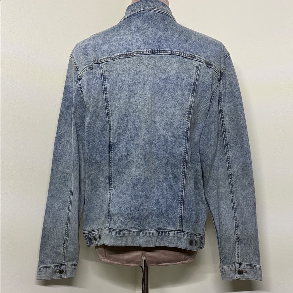 Men's Blue Denim Jacket - Thumbnail 5