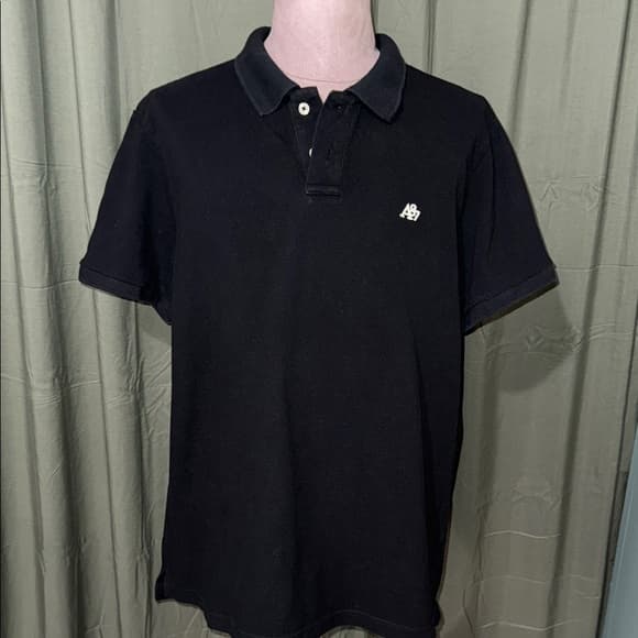 Aeropostale Men's Polo Shirt in Black - Thumbnail 4