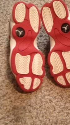 Jordan 11 Black/White/Red High Top Athletic Shoes Men's Lace Up - Thumbnail 3