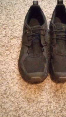 On Men's Black Mesh Lace Up Low Top Athletic Running Sneakers Rubber Sole - Thumbnail 2