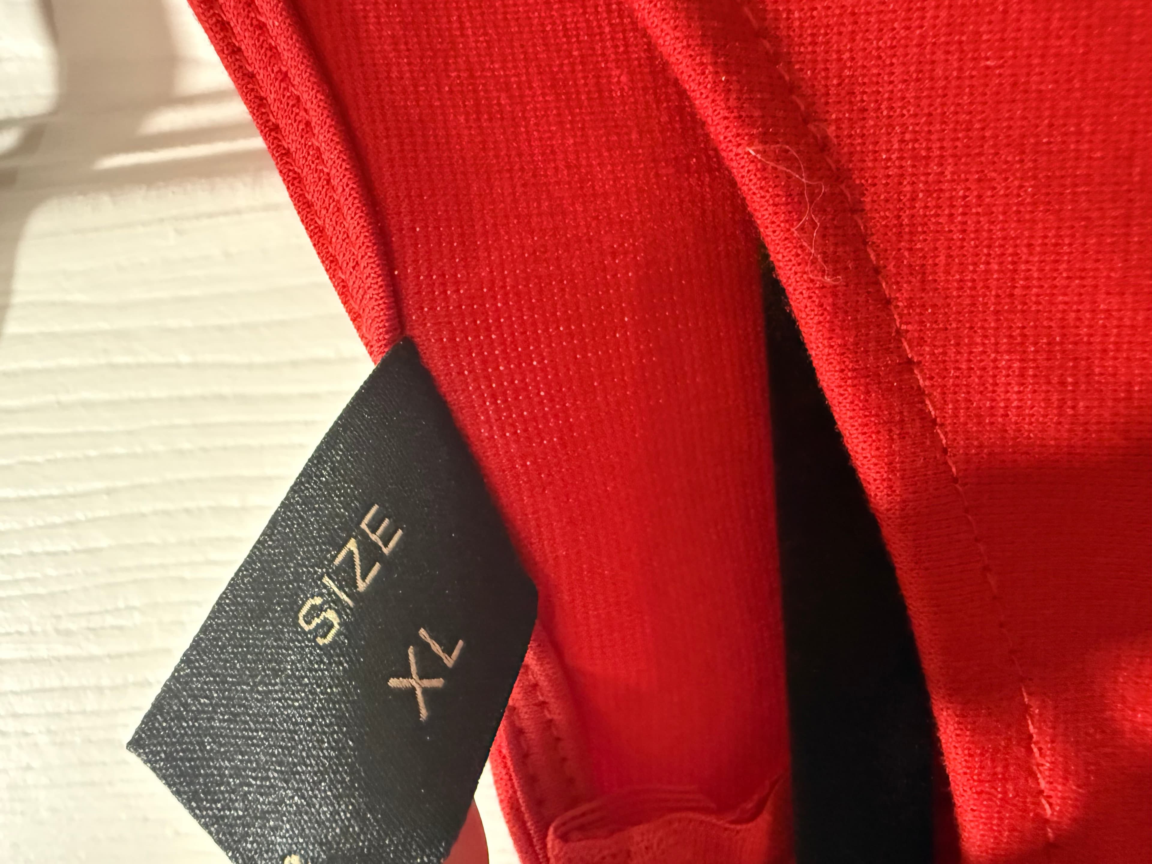 Red Dress with 3/4 Sleeves - Thumbnail 4