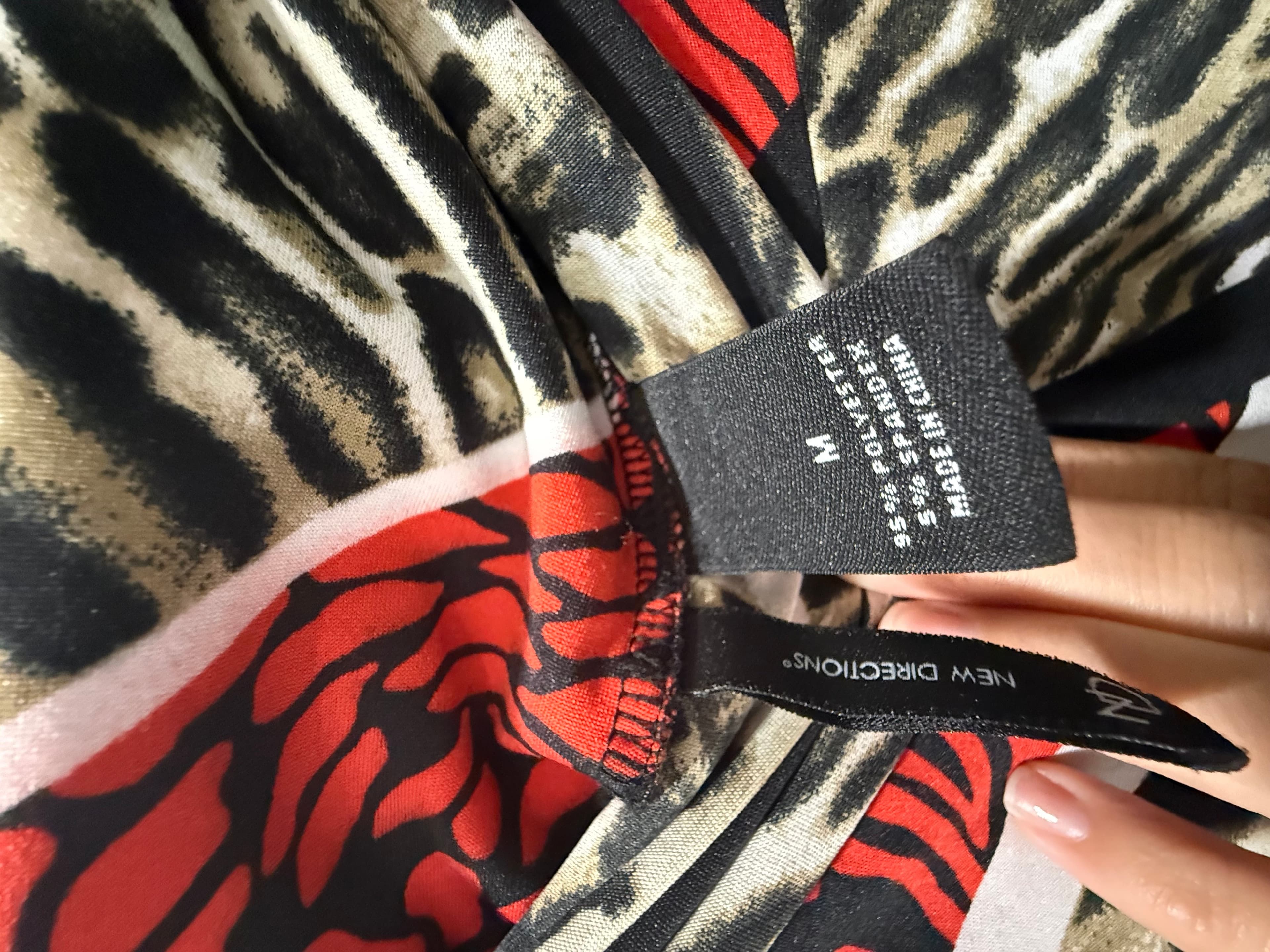 New Directions Animal Print Midi Skirt Size M - Thumbnail 2