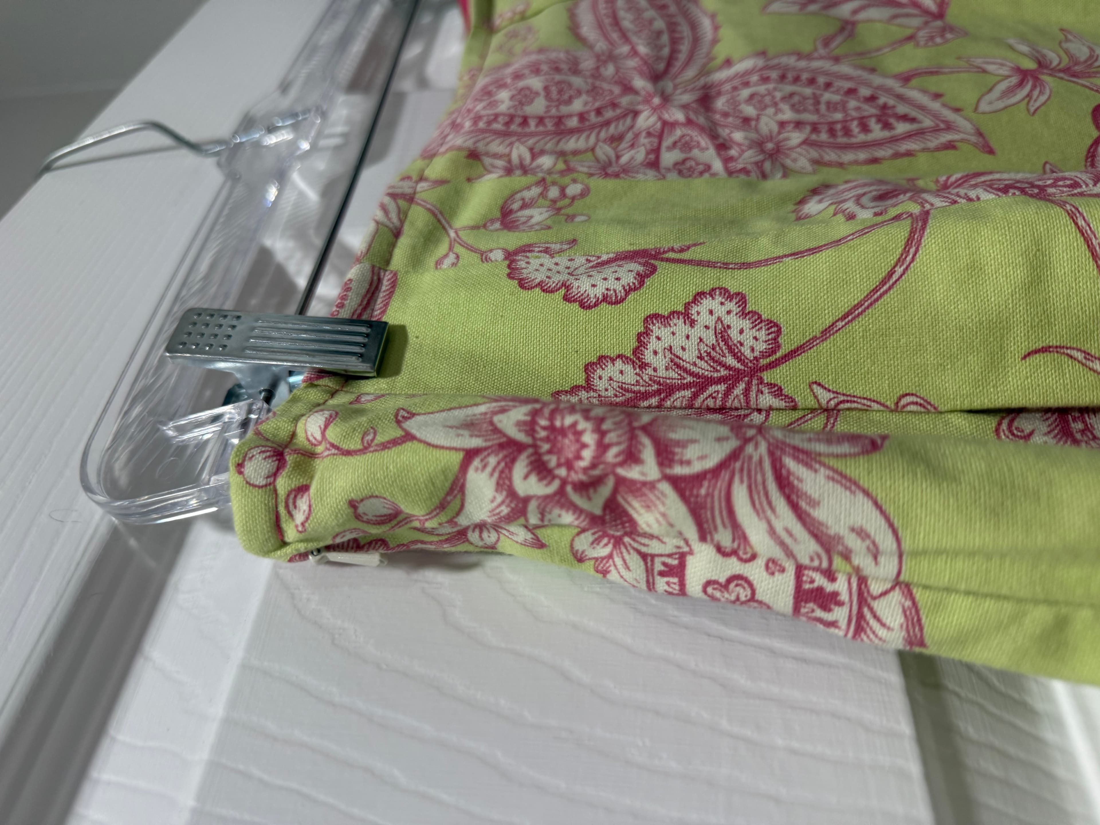 3 Sisters Floral A-Line Skirt Green Pink Print - Thumbnail 3