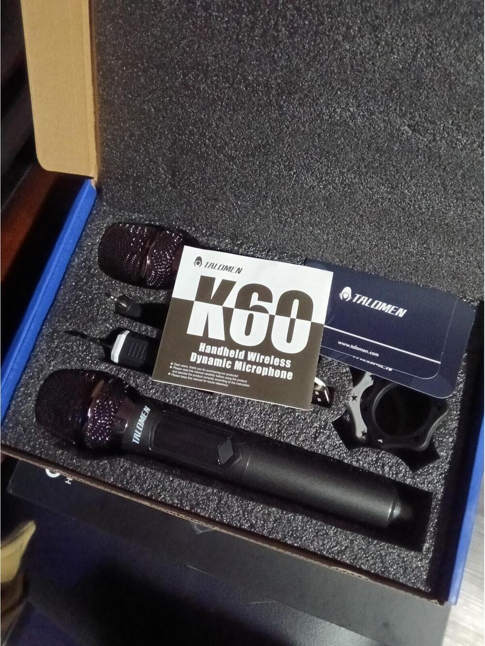 TALIMEN K60 Handheld Wireless Dynamic Microphone Set - Thumbnail 2