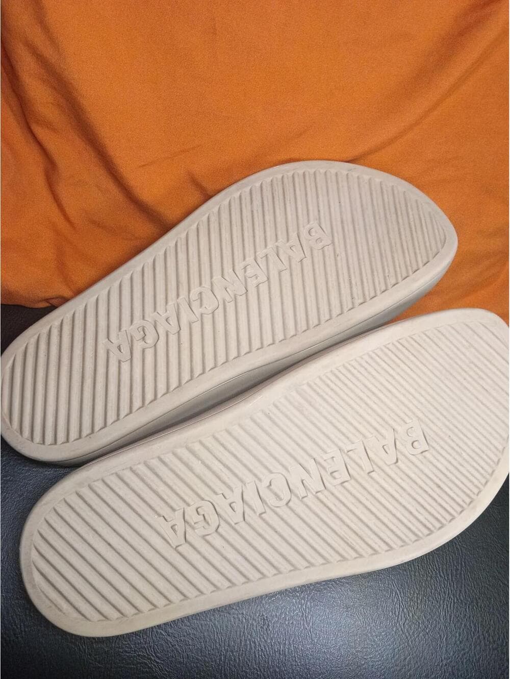 Balenciaga Beige Slip-On Clogs - Thumbnail 3