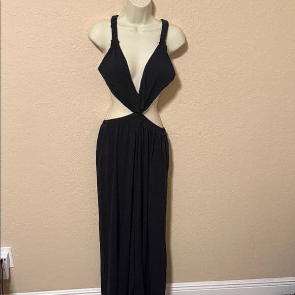 FP beach free people Cutout Maxi jumpsuit size large - Thumbnail 5