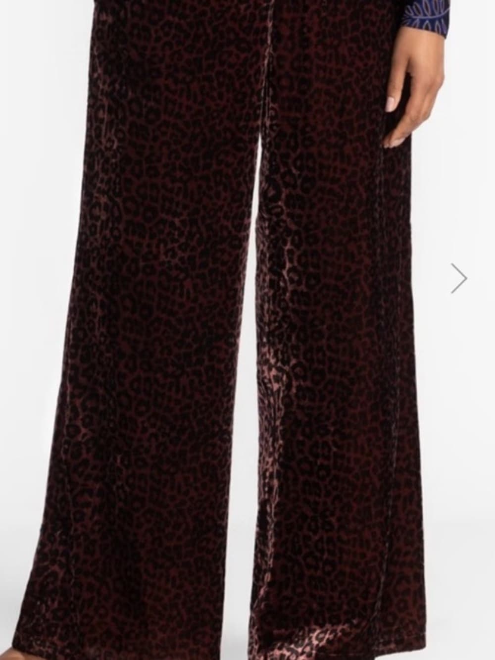 Johnny Was Brown Elastic Waist Pull-On Pants leopard print nwt large retail $298 - Thumbnail 6