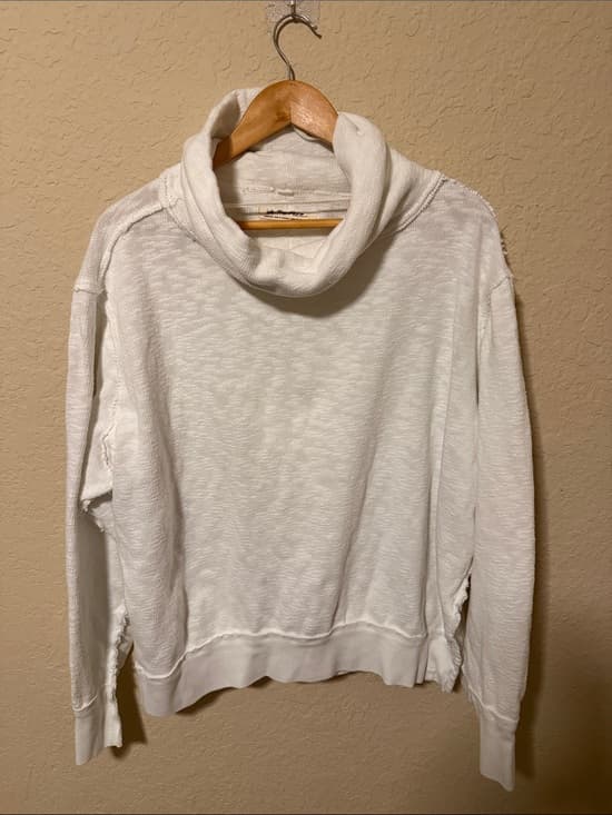 We The Free Cream Cowl Neck Pullover Sweater - Thumbnail 4