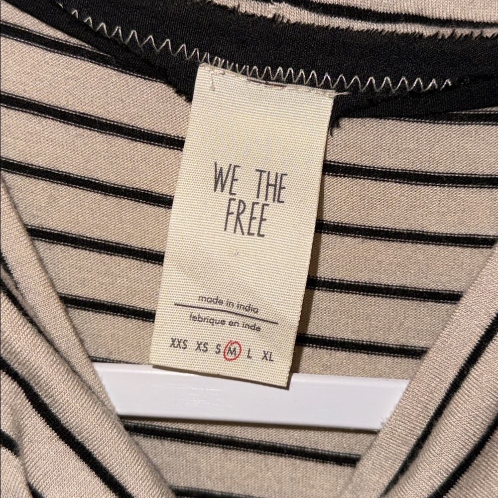 Free People We The Free Striped Tank Top with Blue and Black Accents medium - Thumbnail 3