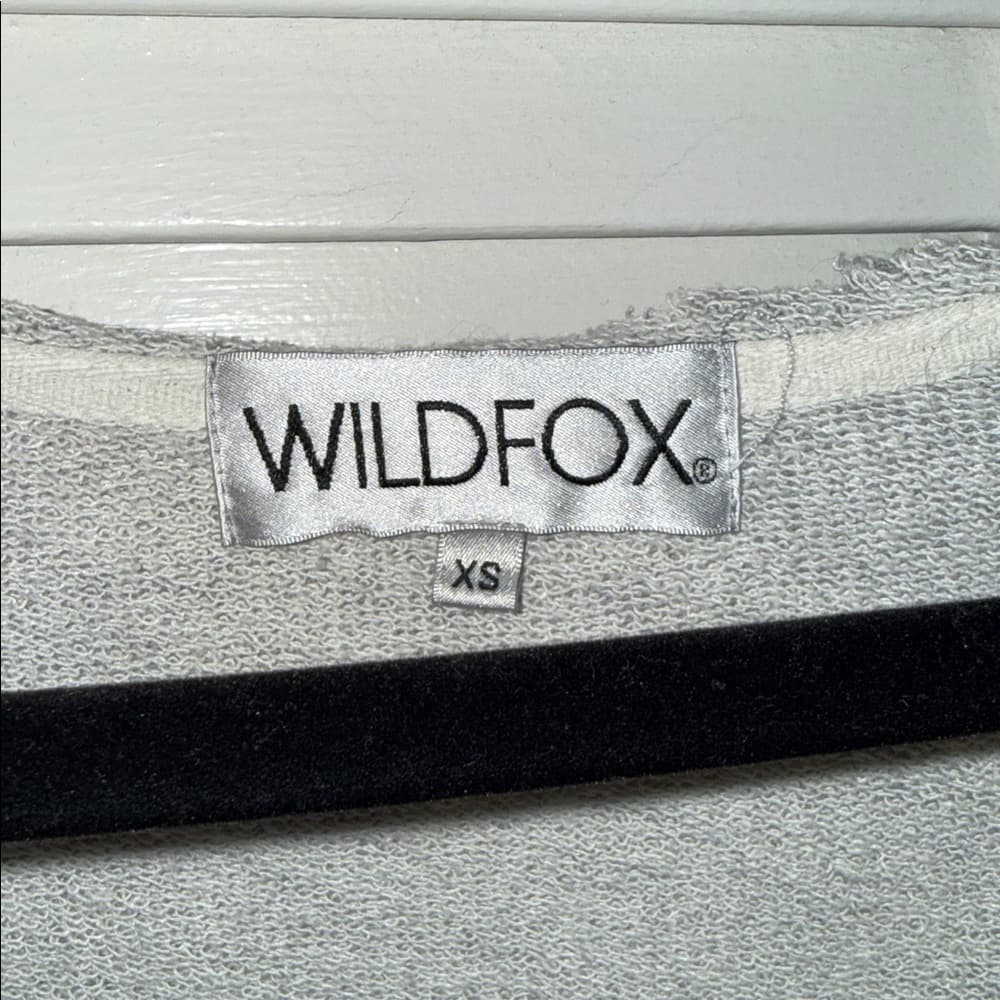 Wildfox Heather Gray Knit Top xs oversized