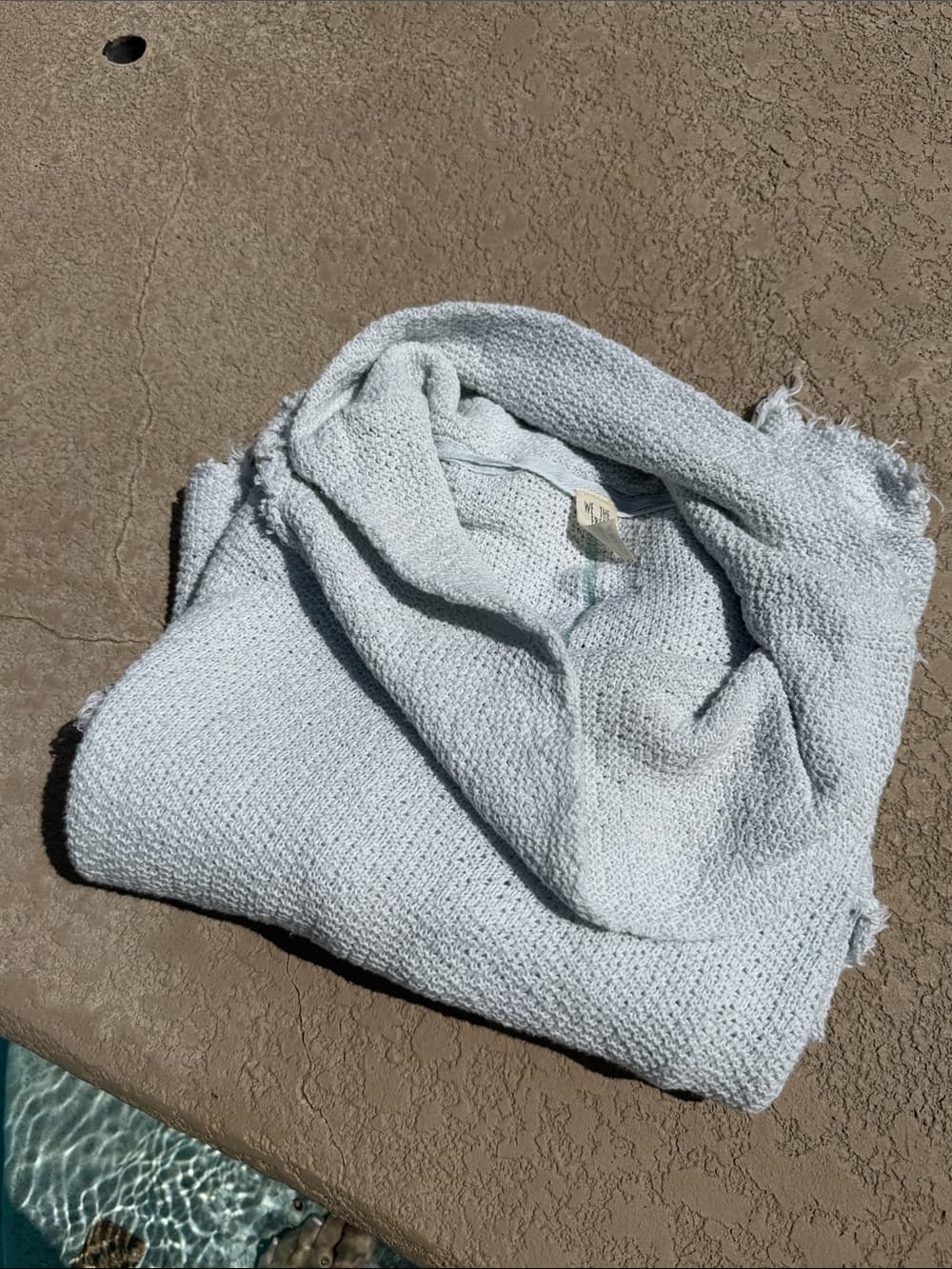 We The Free light blue knit label sweater - Thumbnail 3