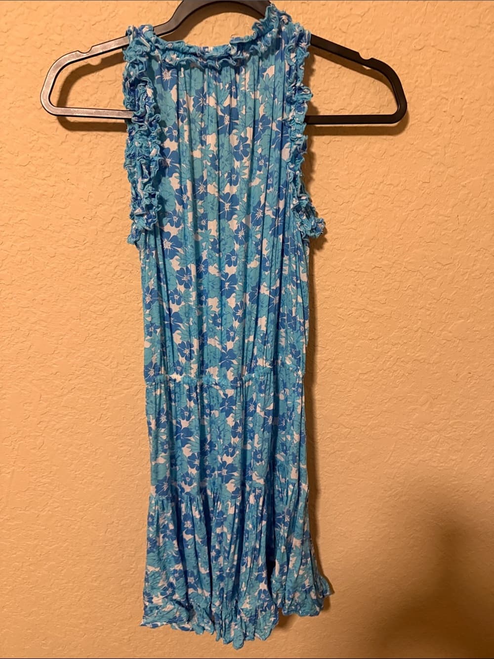 Coolchange Floral Blue Cotton Sundress - XS - Thumbnail 3