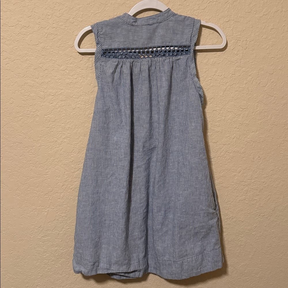 Free People Navy and White Striped Dress size small - Thumbnail 4