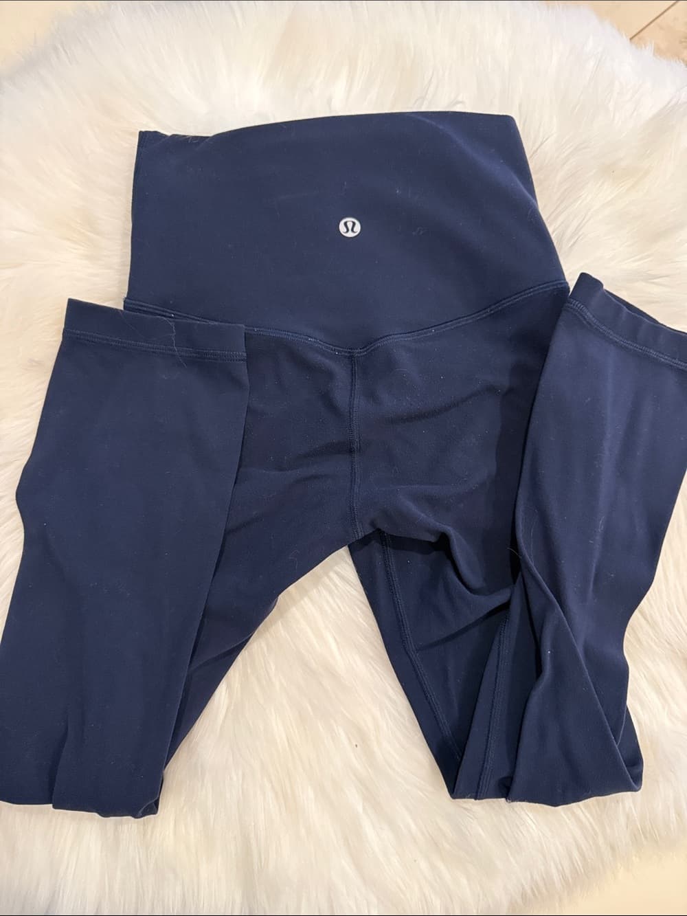 lululemon athletica Navy High-Rise Leggings with Reflective Logo