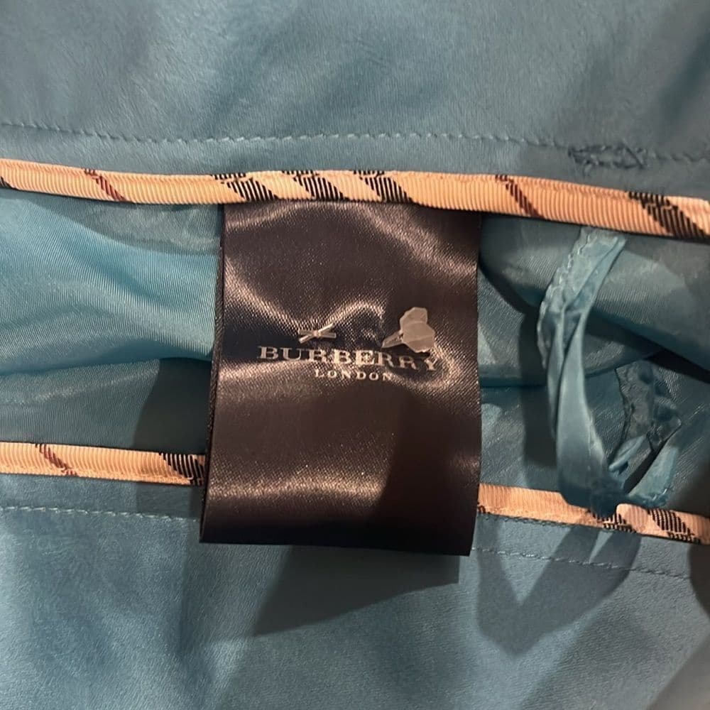 Burberry Blue Mini Pencil Skirt for Casual Wear - Thumbnail 3