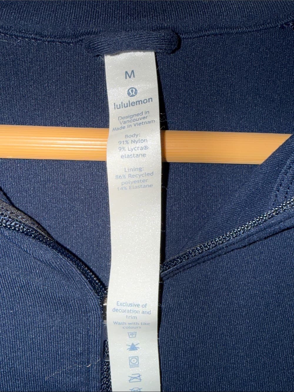 lululemon athletica Navy Full Zip Hoodie - Thumbnail 2