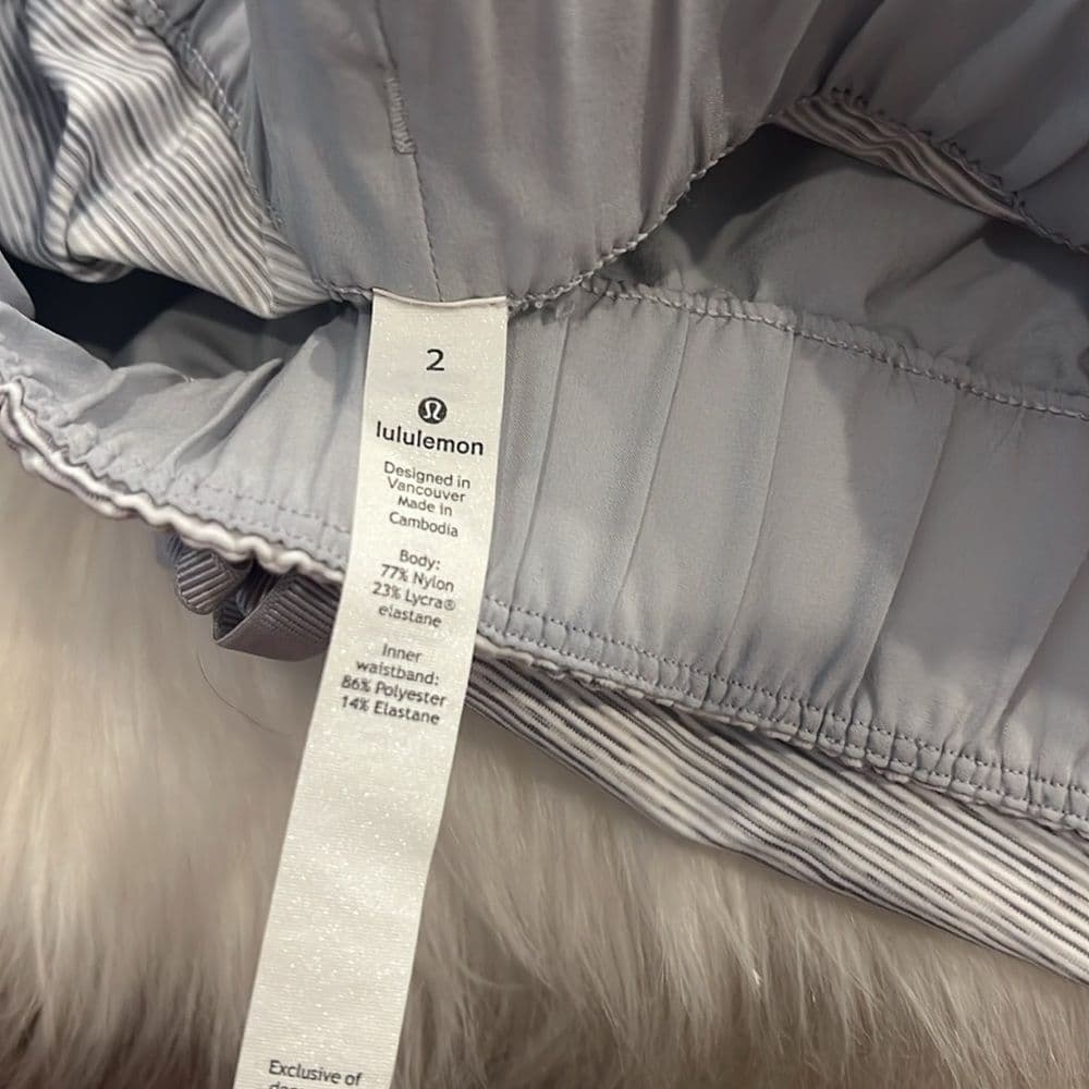 Lululemon Athletica Gray Joggers with Elastic Waistband and Tapered Ankles