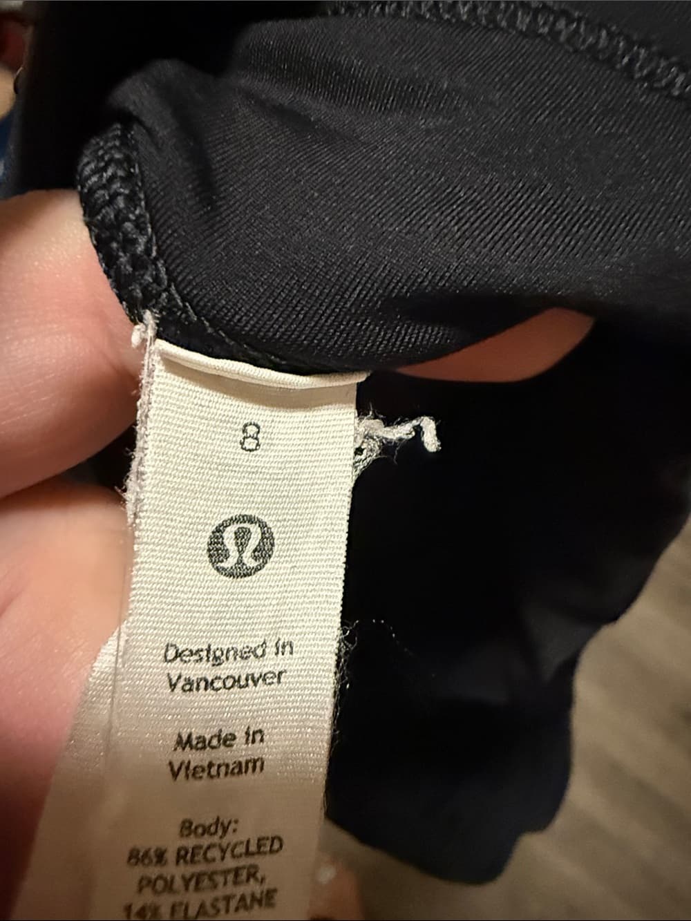 lululemon athletica Black Performance Skort size 8 - Thumbnail 3