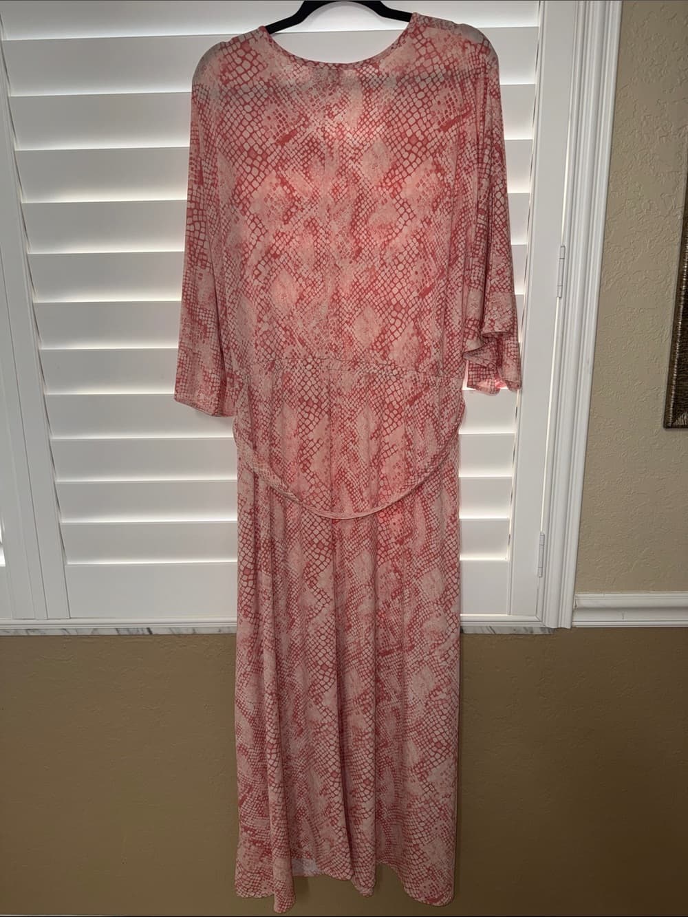 Haute Hippie Pink Snake-Print Wrap Maxi Dress - Thumbnail 2