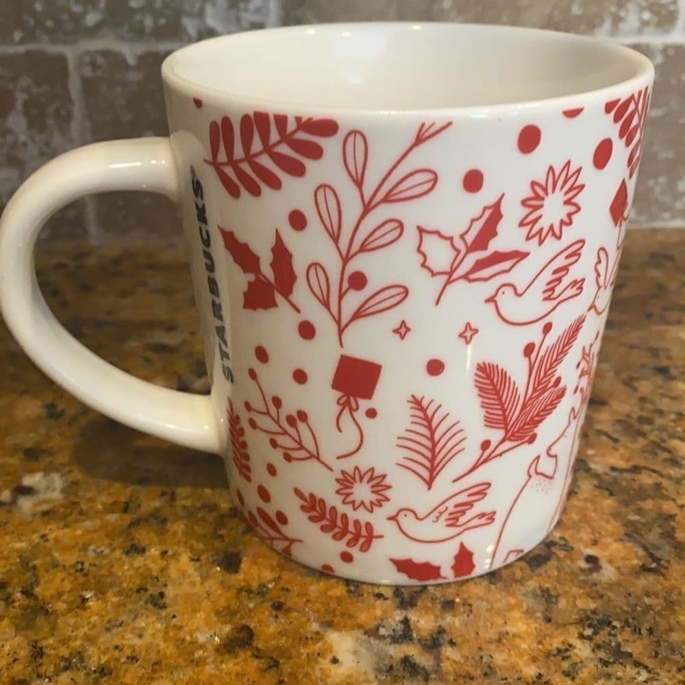 Starbucks holiday winter print mug - Thumbnail 2