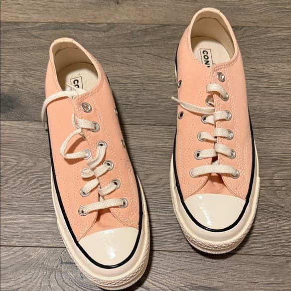 Converse Women’s Peach Canvas Low-Top Sneakers - Thumbnail 6