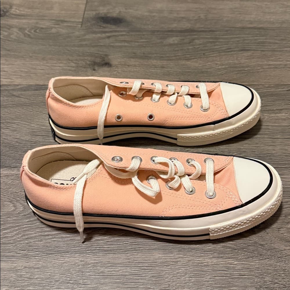 Converse Women’s Peach Canvas Low-Top Sneakers - Thumbnail 2