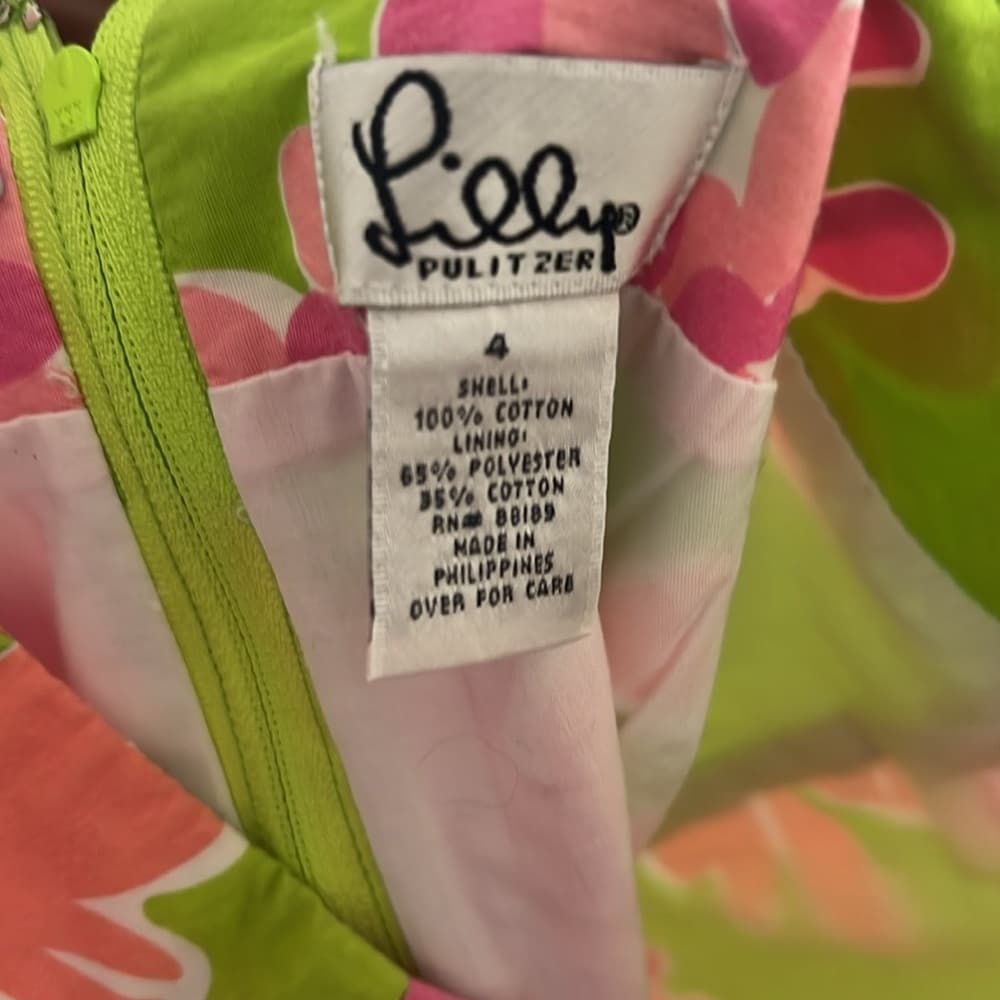 Lilly Pulitzer Pink and Green Skirt - Thumbnail 3