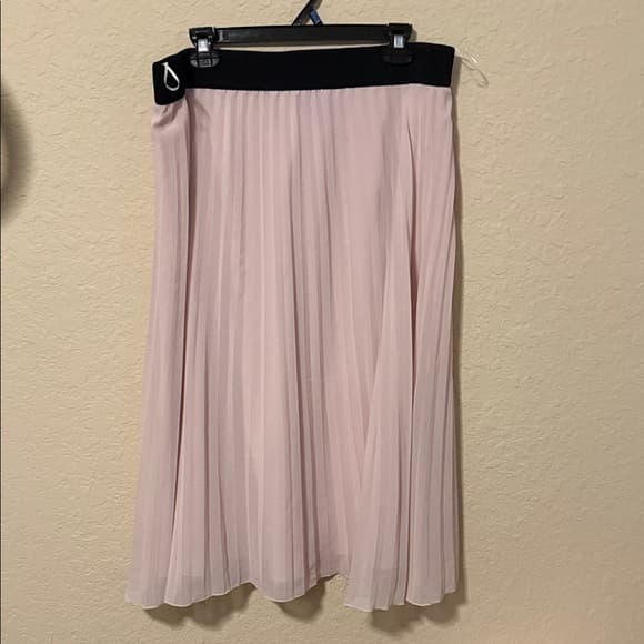 DKNY Light Pink A-Line Skirt XL - Thumbnail 4