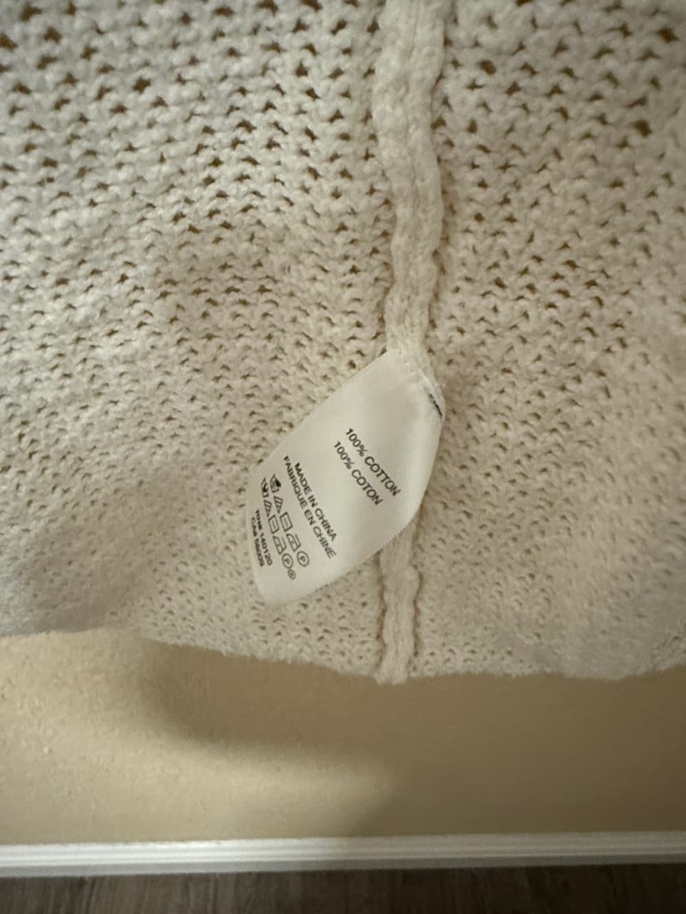 Stella & Dot White Open-Knit Draped Cardigan Shrug - Thumbnail 2