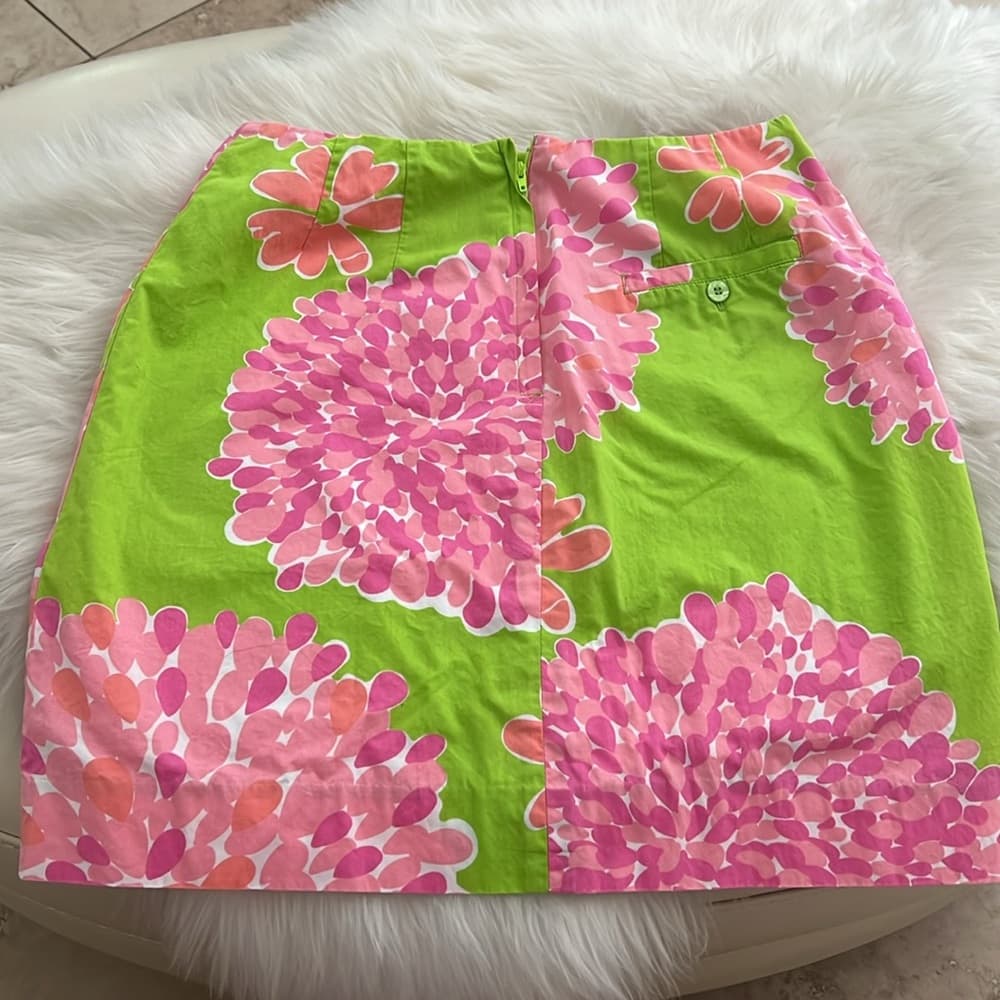 Lilly Pulitzer Pink and Green Skirt - Thumbnail 2