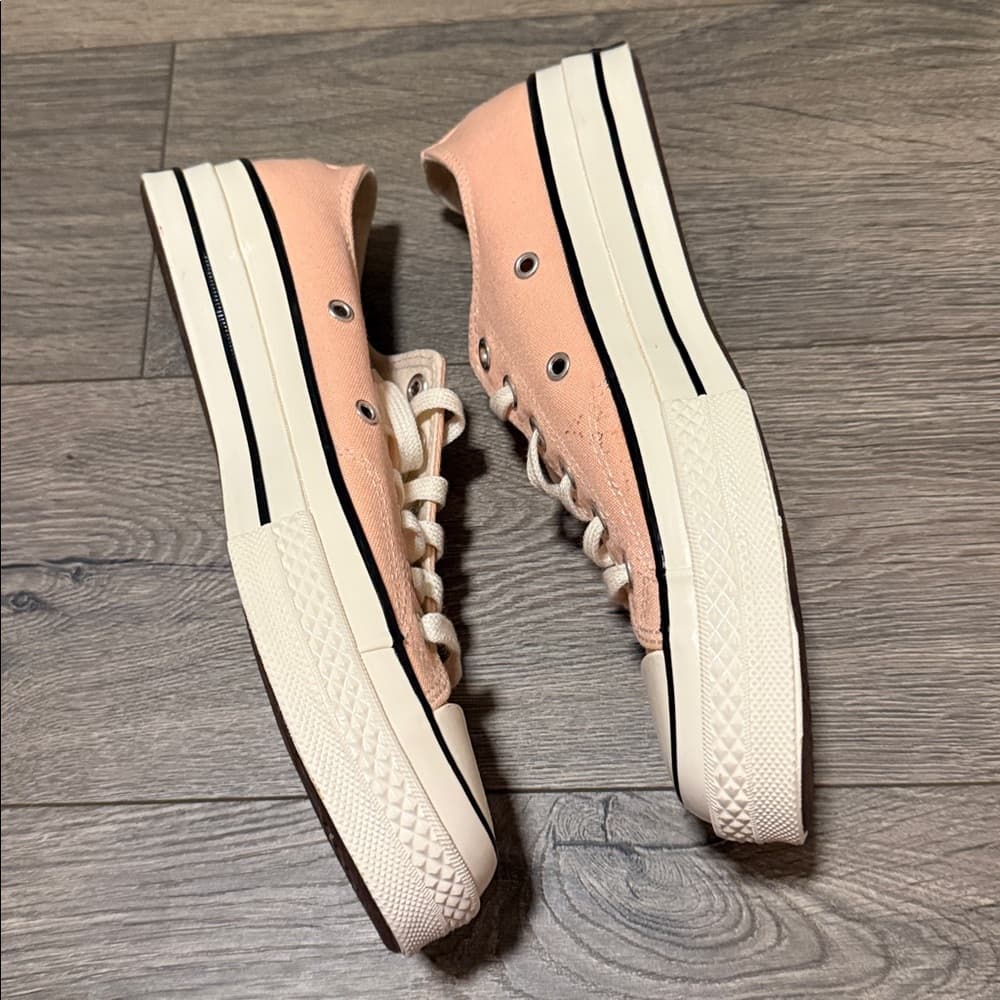 Converse Women’s Peach Canvas Low-Top Sneakers