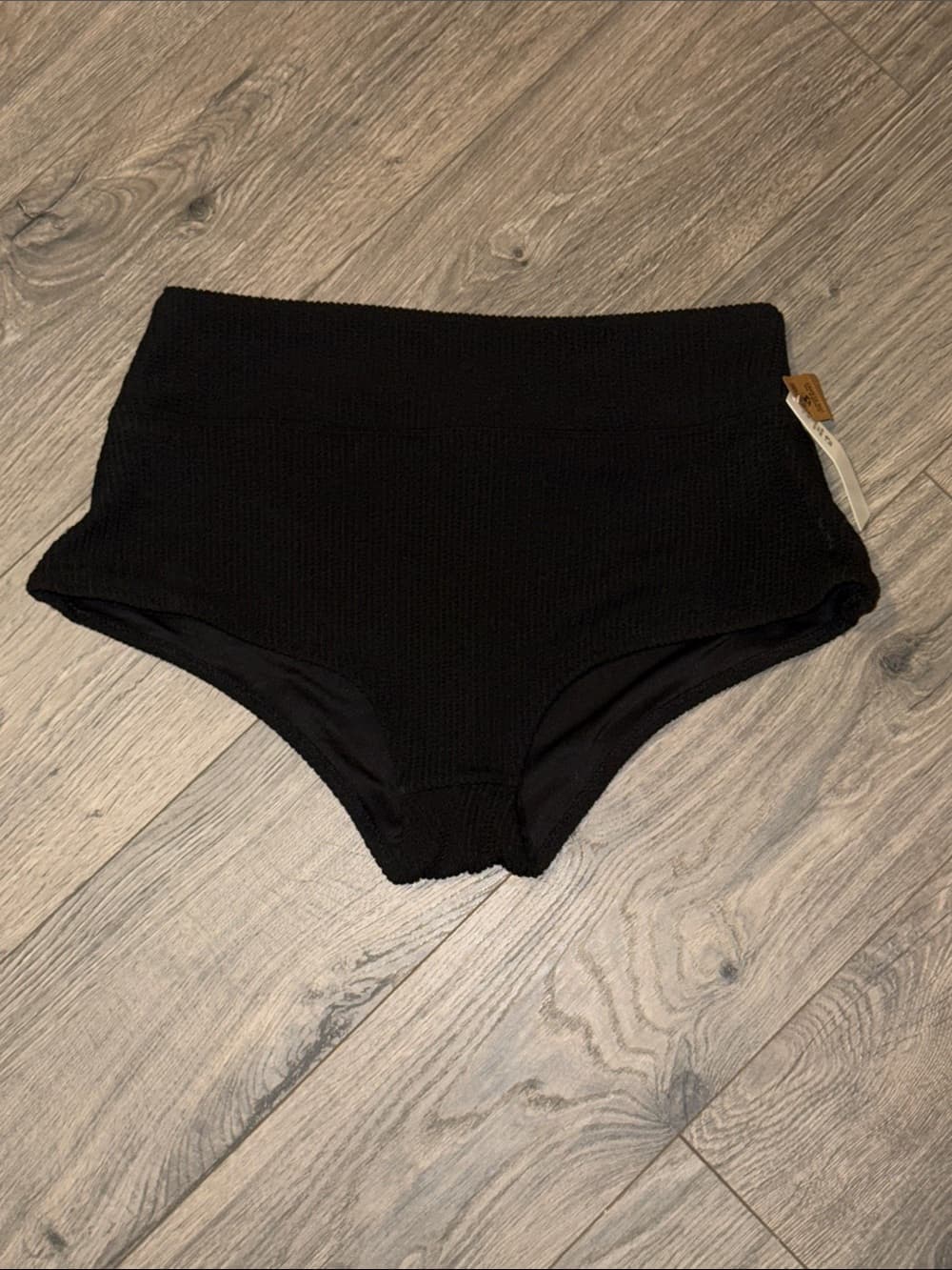 PINK Victoria's Secret Black High-Waist Swim Bottoms - Thumbnail 3