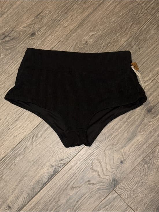 PINK Victoria's Secret Black High-Waist Swim Bottoms - Thumbnail 4