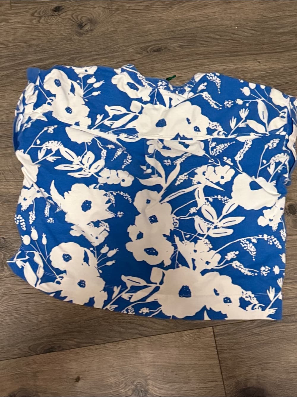 Blue & White Floral Two-Piece Lounge Set - Thumbnail 3