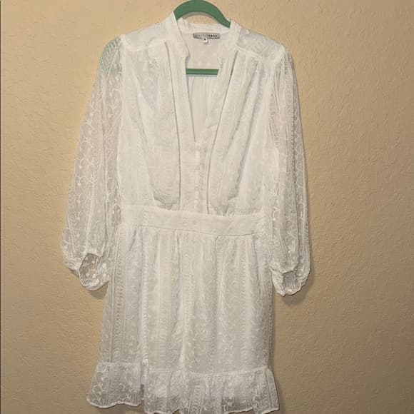 Baltic Born White Embroidered Midi Dress - Thumbnail 5