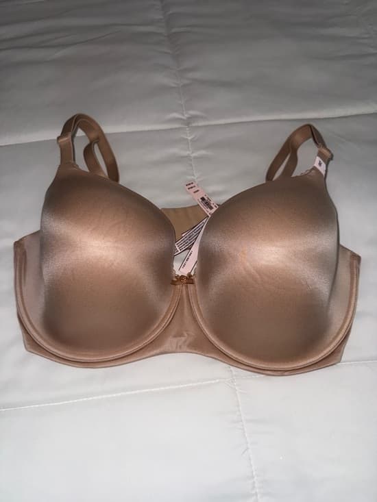 Victoria Secret lightly lined demi bra Nude Underwire Support nwt 42DDD - Thumbnail 6
