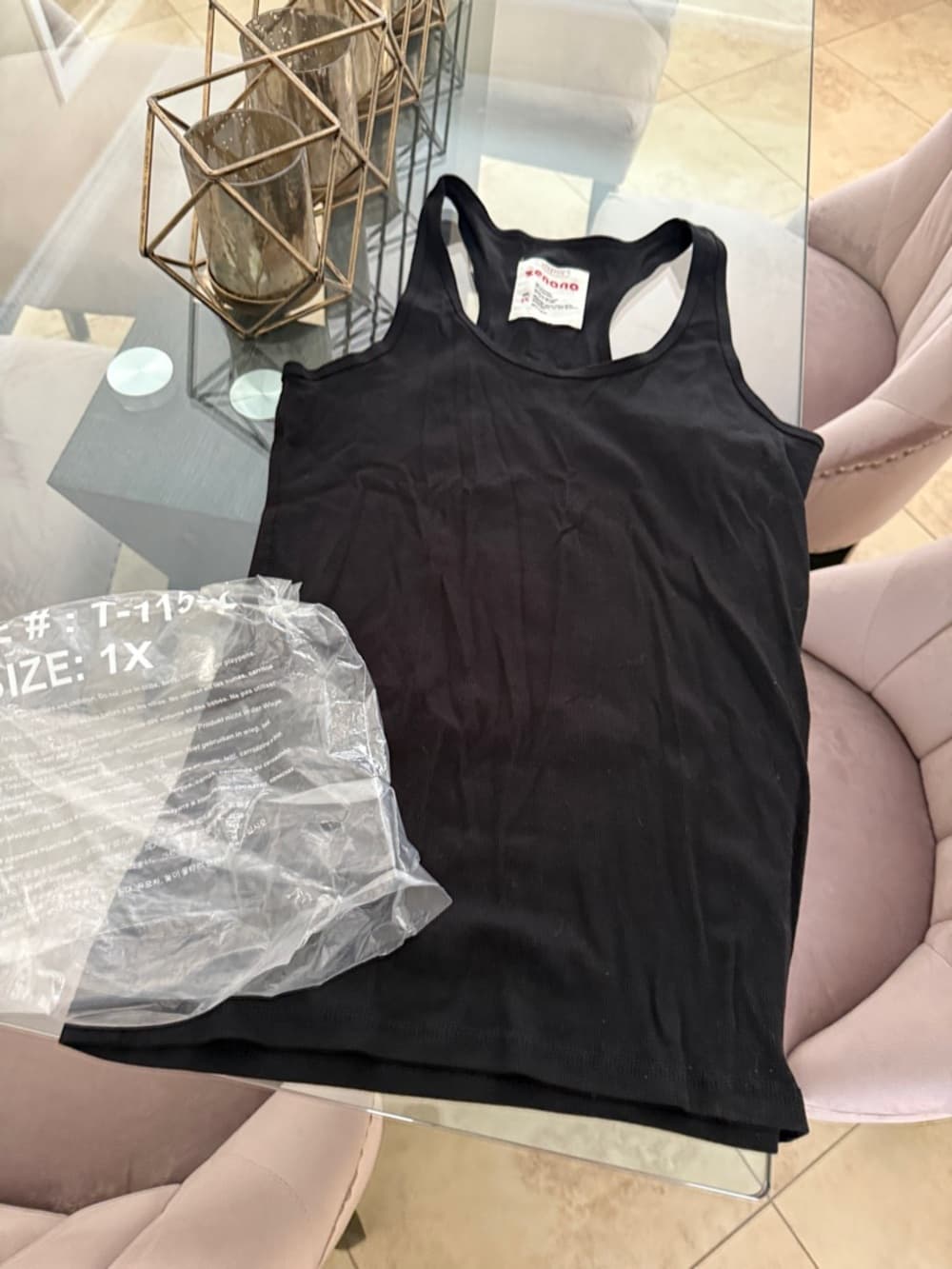 Zenana Outfitters Black Racerback Tank Top - Thumbnail 4