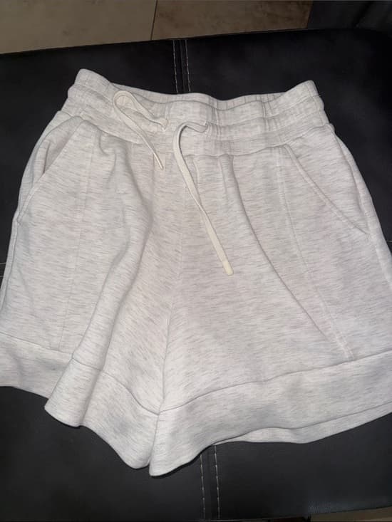Varley Light Heather Gray Drawstring Athletic Shorts - Thumbnail 7