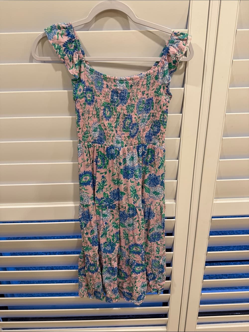 Lilly Pulitzer Pink Blue Green Smocked Dress - Thumbnail 3